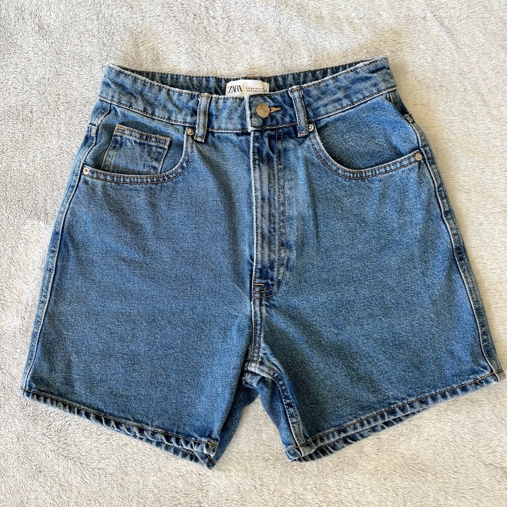 Zara Demin Hight Rise Shorts